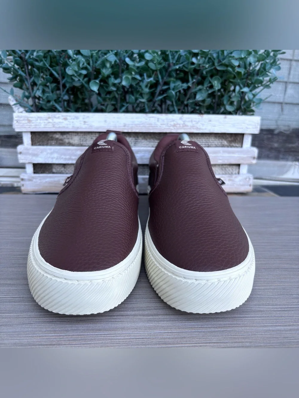 CARIUMA Brown Premium Leather Slip-On